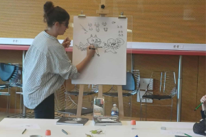Gaëlle Alméras en atelier