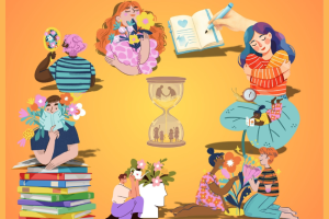 personnes faisant de la relaxation et des loisirs créatifs