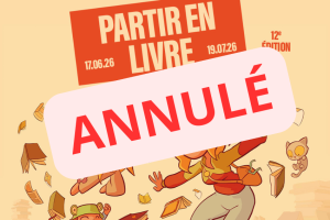 Illustration réalisée par Julien Neel de ses personnes de la BD Lou pour l'affiche de Partir en Livre 2026